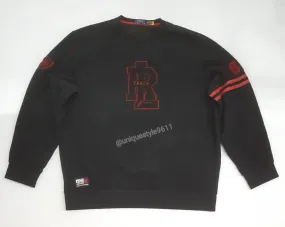 Nwt Polo Ralph Lauren Black/Red RL Track Sweatshirt