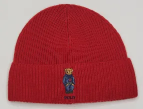 Nwt Polo Ralph Lauren Red RL Sweater Teddy Bear Skully