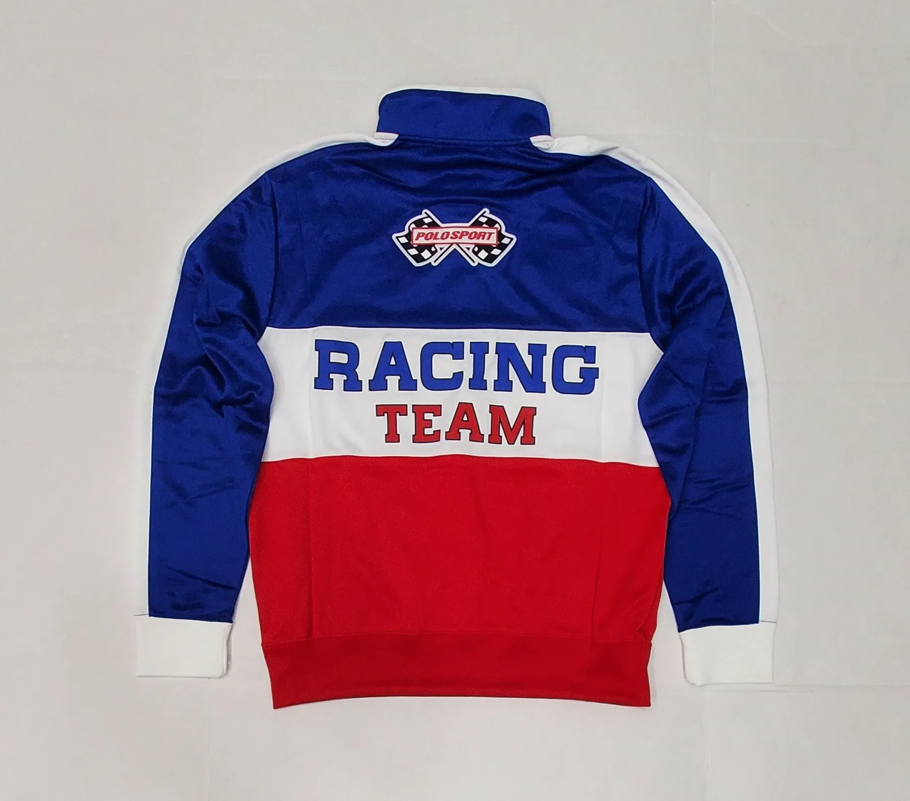 Nwt Polo Sport Red/Royal/White PRL Racing Team Half Zip  Track Sweatshirt