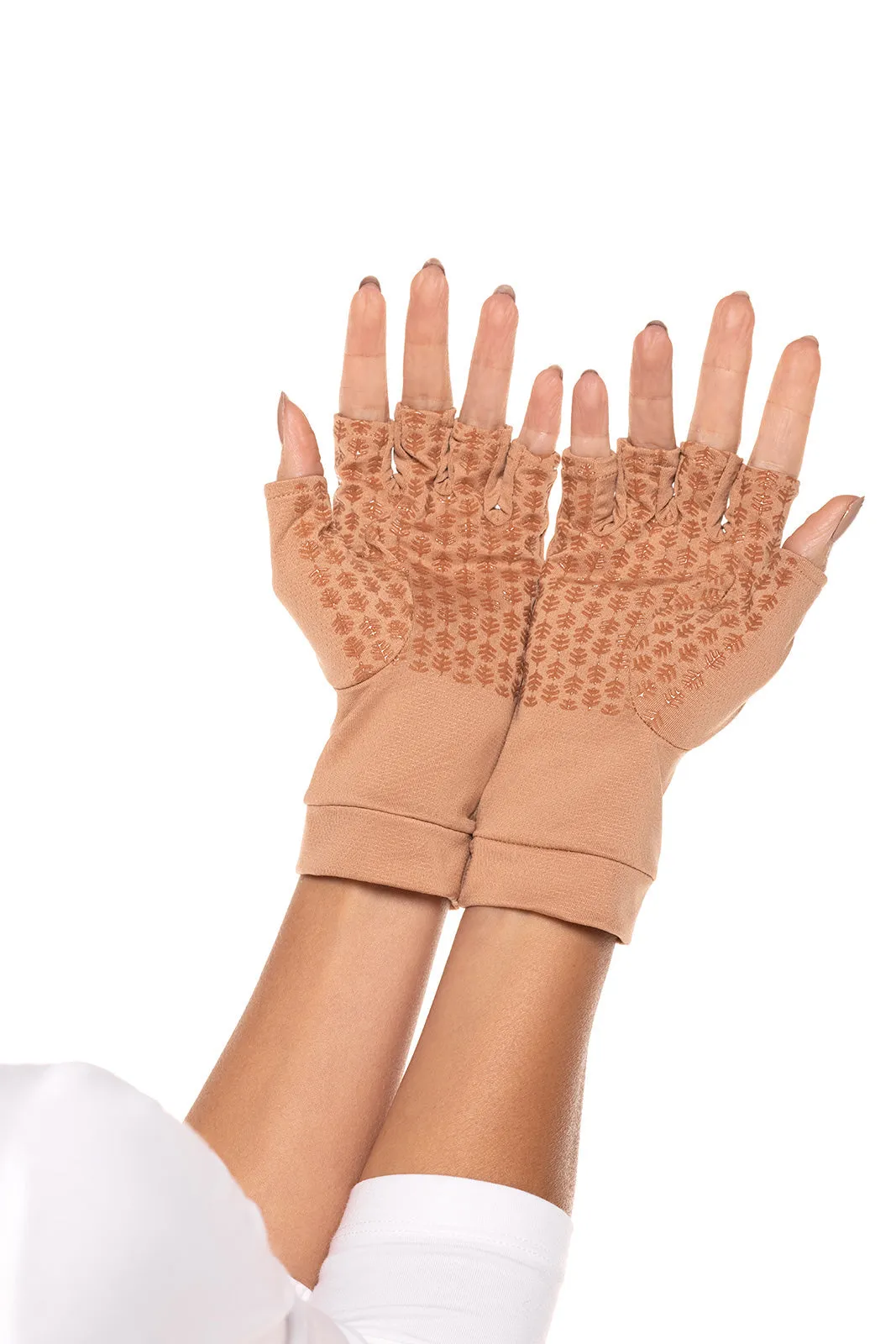 Ouray UV Fingerless Sun Gloves | Antique Tea