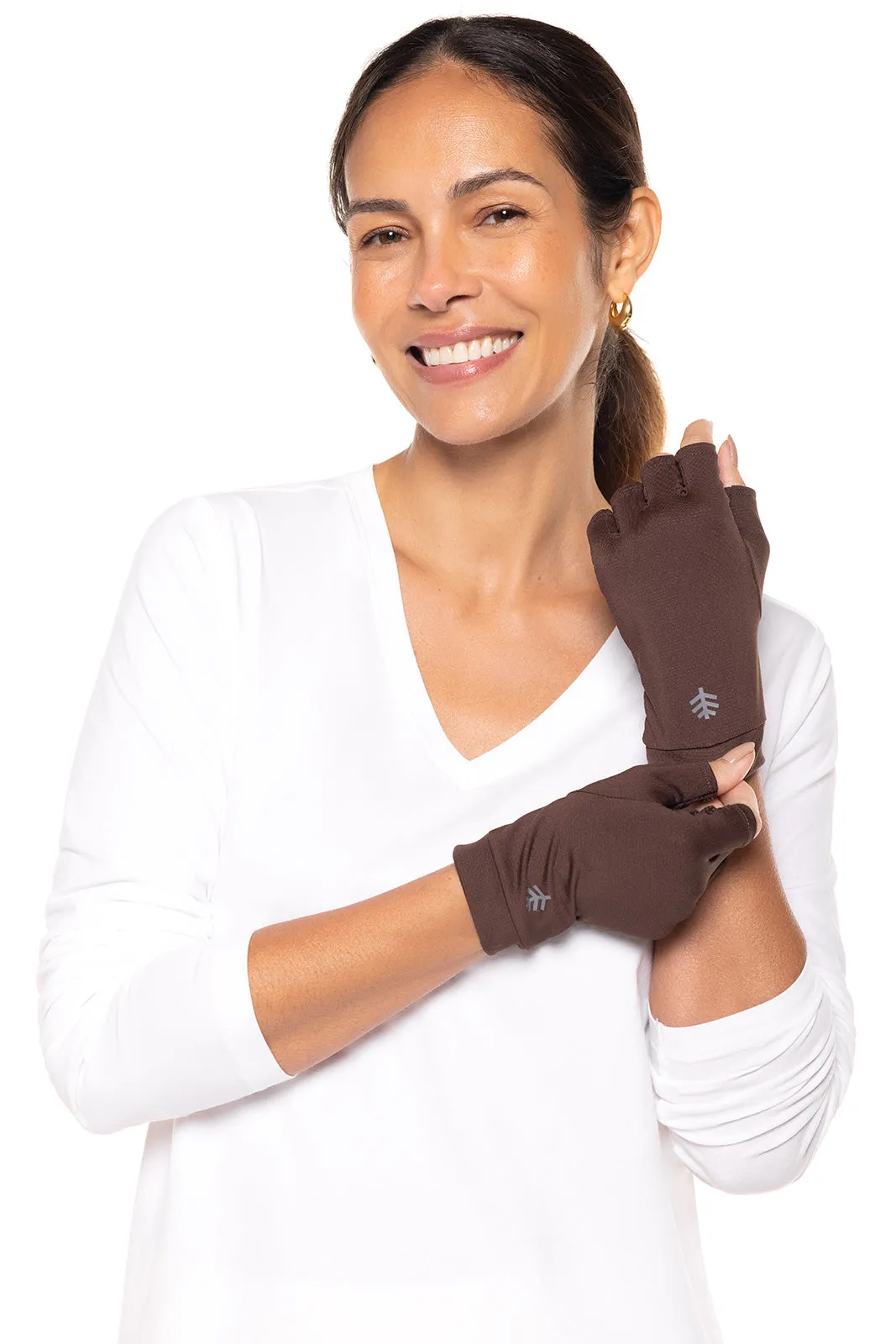 Ouray UV Fingerless Sun Gloves | Chestnut