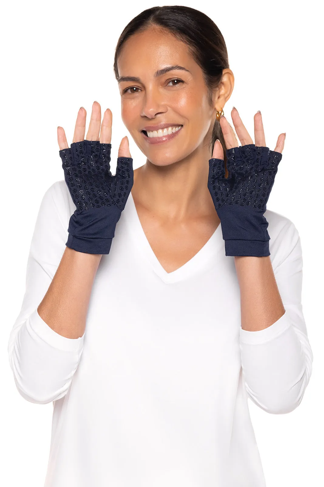 Ouray UV Fingerless Sun Gloves  |  Navy