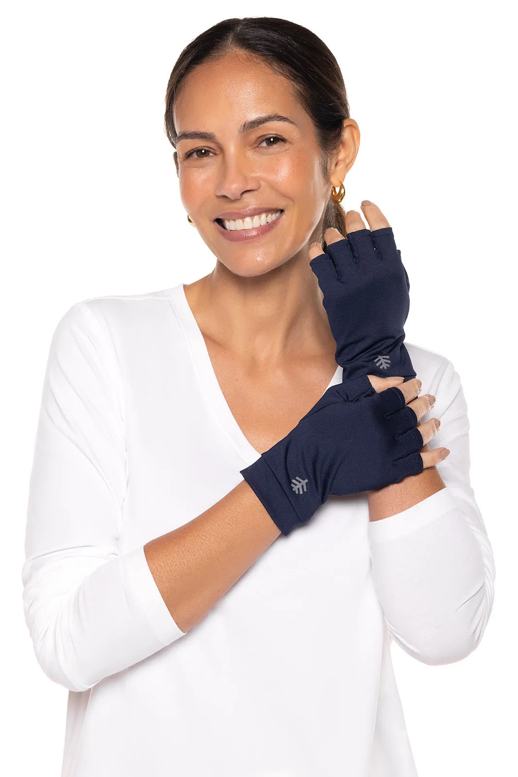 Ouray UV Fingerless Sun Gloves  |  Navy