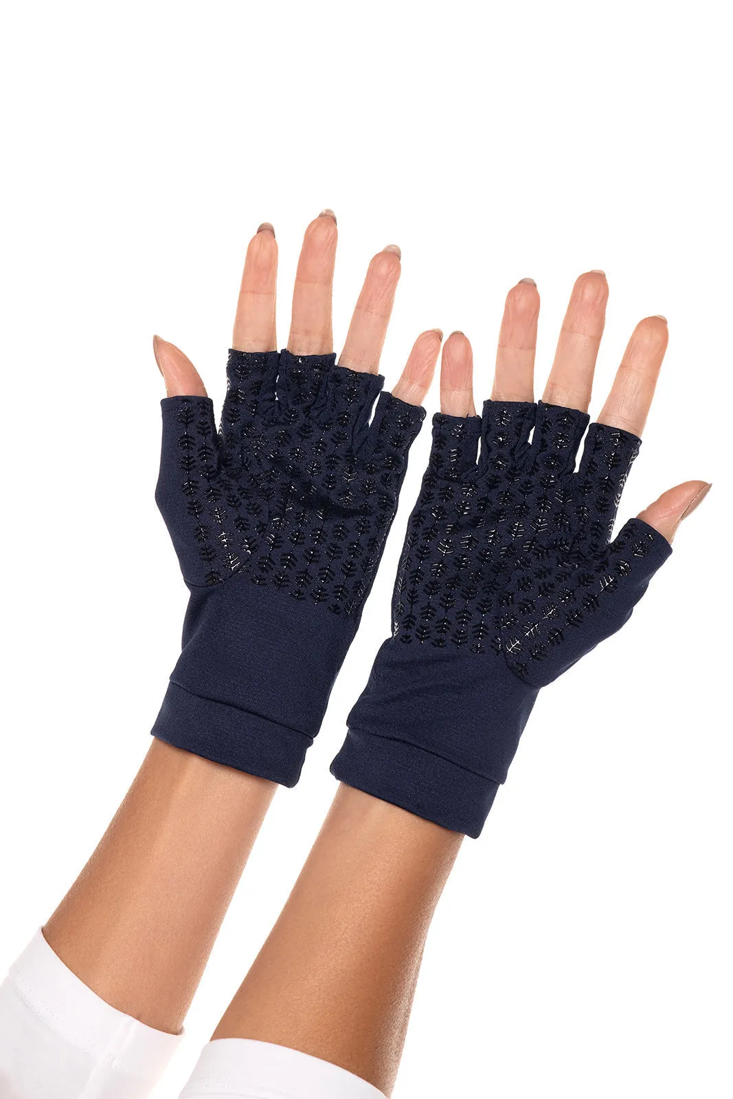 Ouray UV Fingerless Sun Gloves  |  Navy