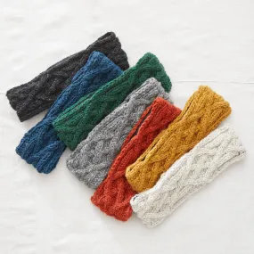 PESHA Cable Knit Wool Lined Earwarmer Headband (WS)