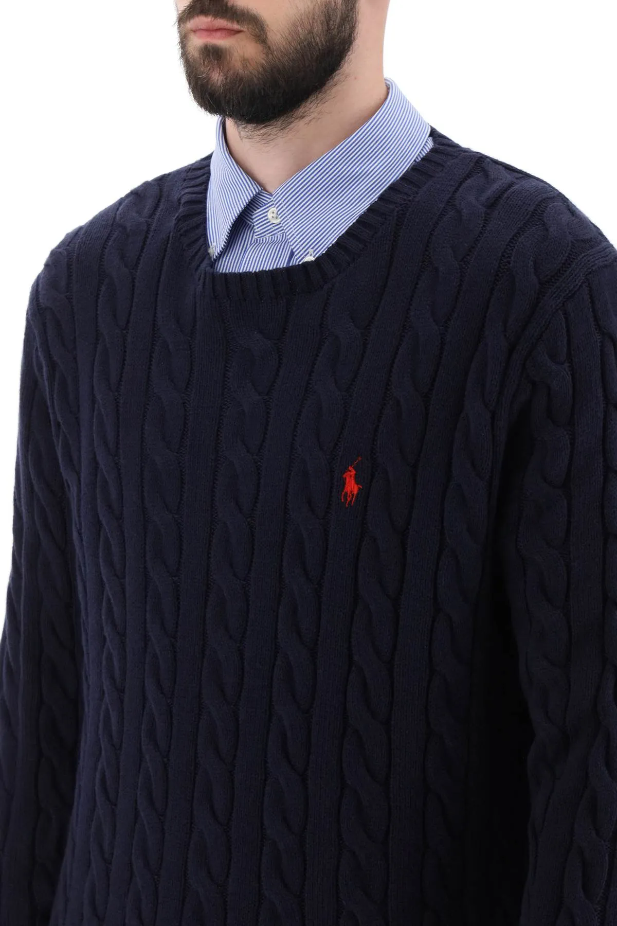 Polo Ralph Lauren Crew-Neck Sweater In Cotton Knit (Size - L)