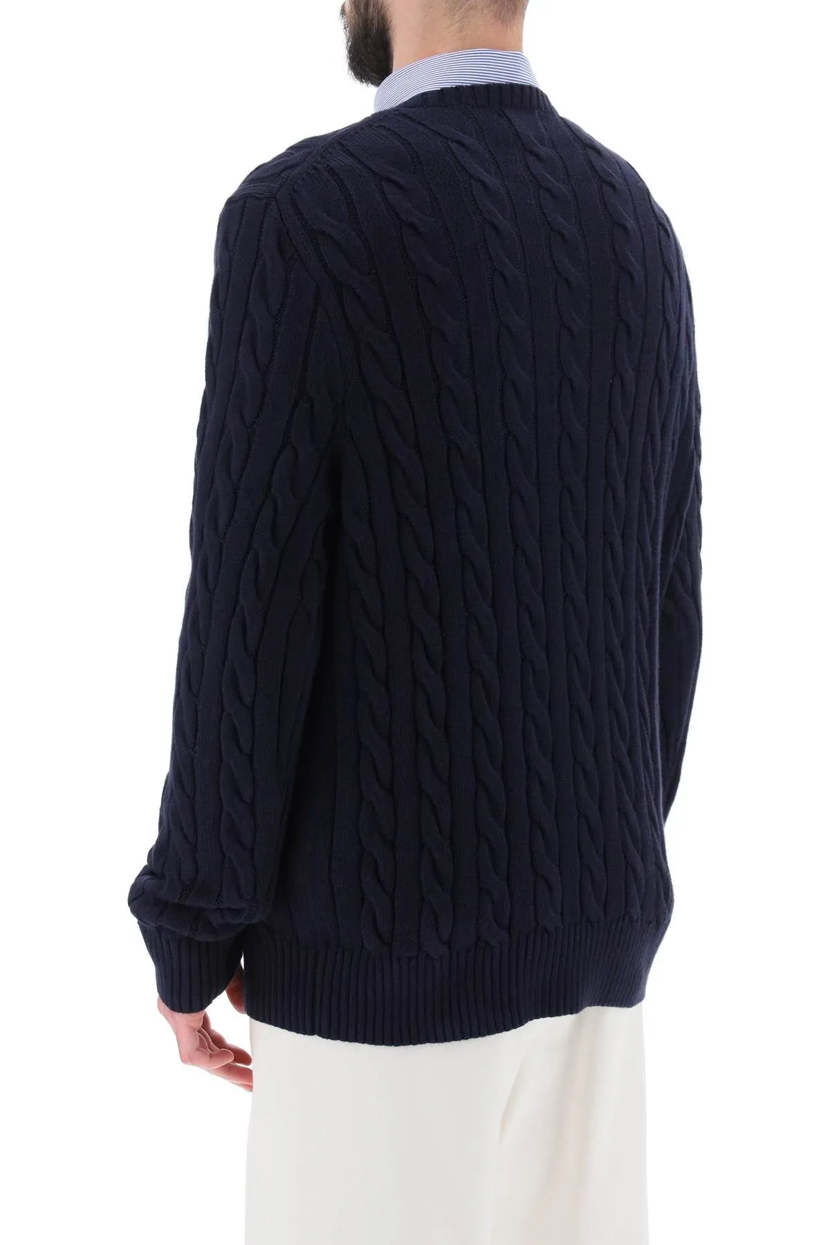 Polo Ralph Lauren Crew-Neck Sweater In Cotton Knit (Size - L)