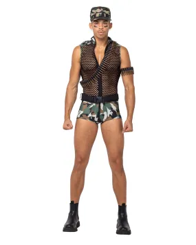 Roma Mens 3PC Sergeant Stud Army Costume