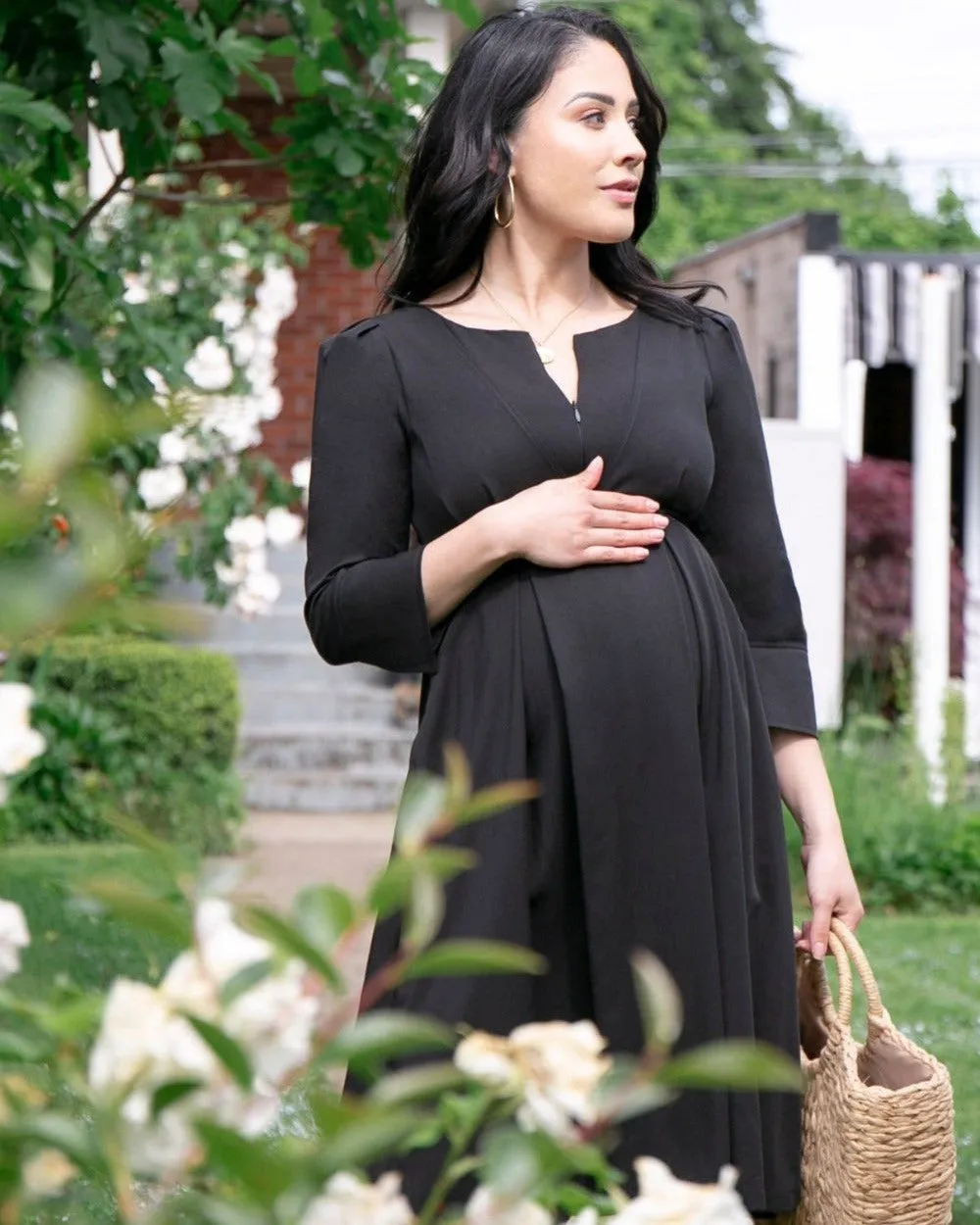 Sarah TENCEL Empire Maternity & Nursing Dress (Regular & Petite)