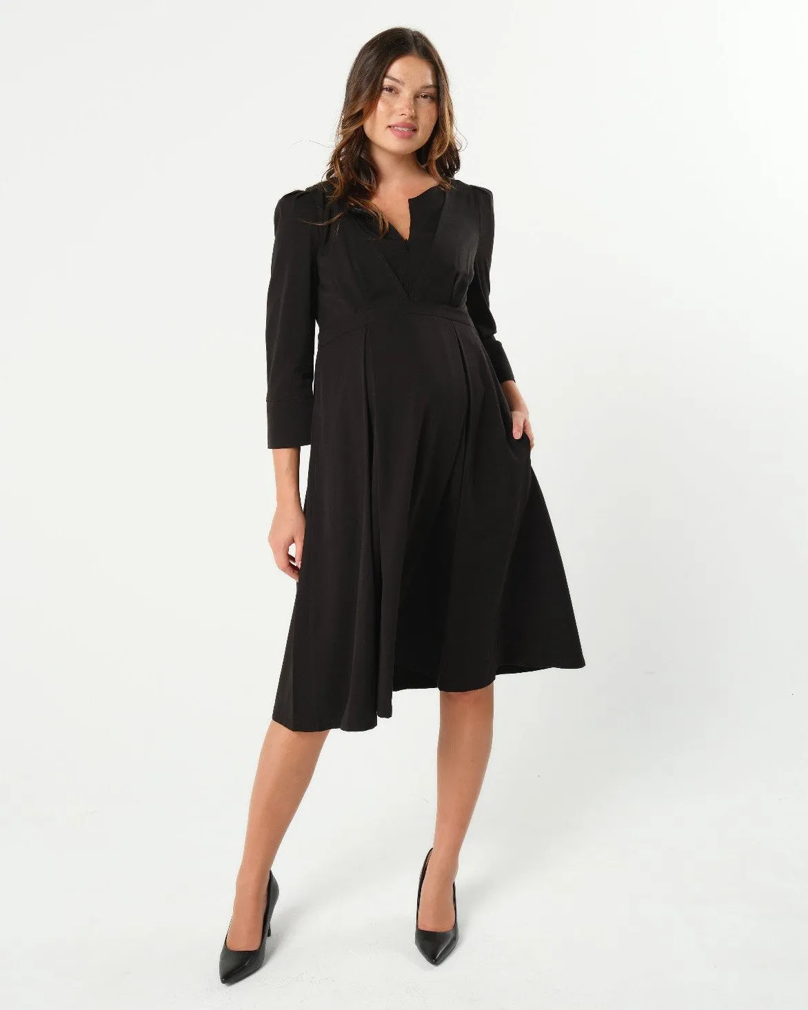 Sarah TENCEL Empire Maternity & Nursing Dress (Regular & Petite)