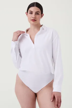 Spanx:The Blouse Bodysuit - Classic White