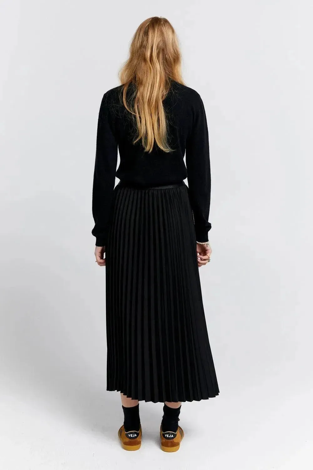 Sunray Pleated Skirt | Black