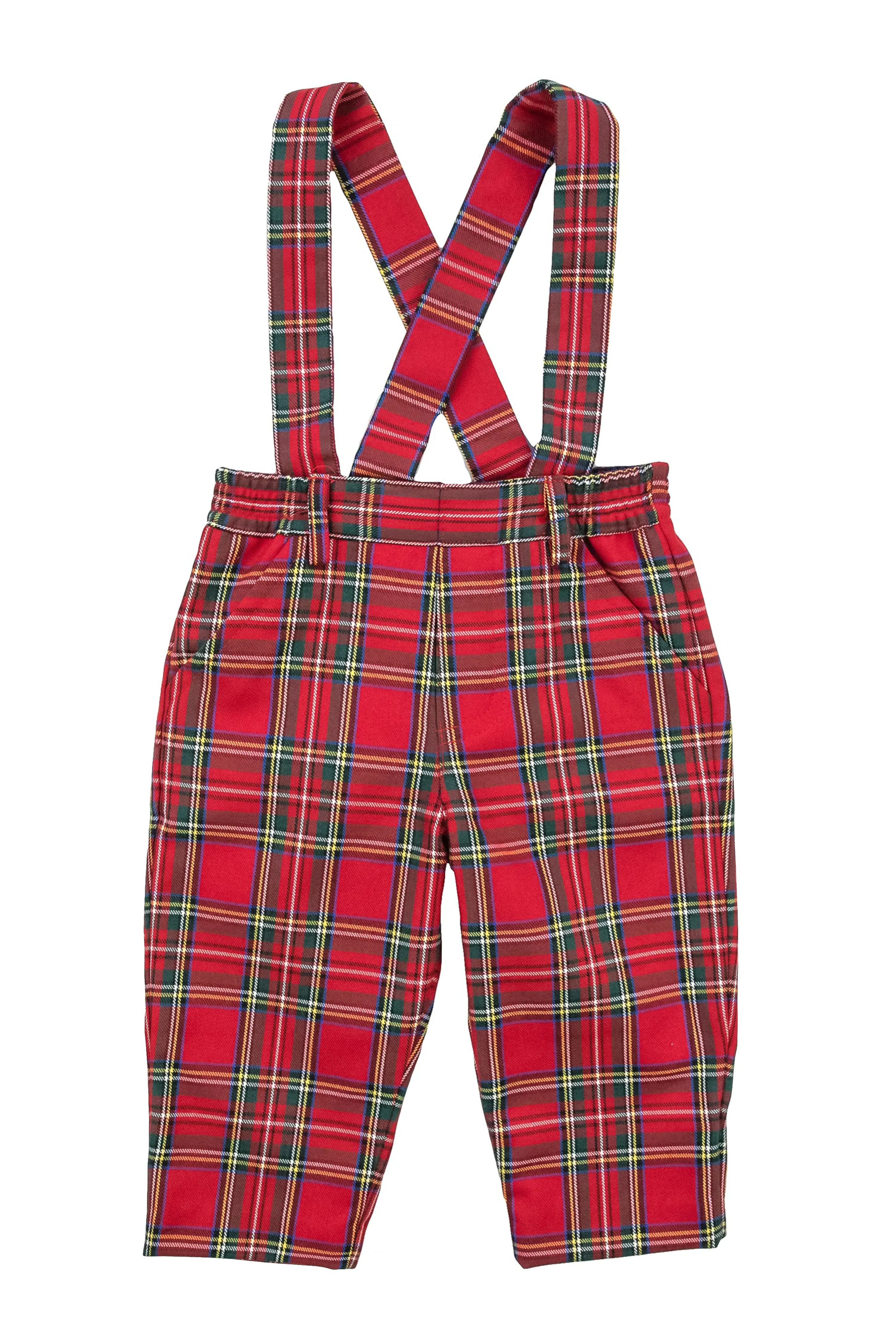 Tartan Plaid Pant With Removable Suspenders