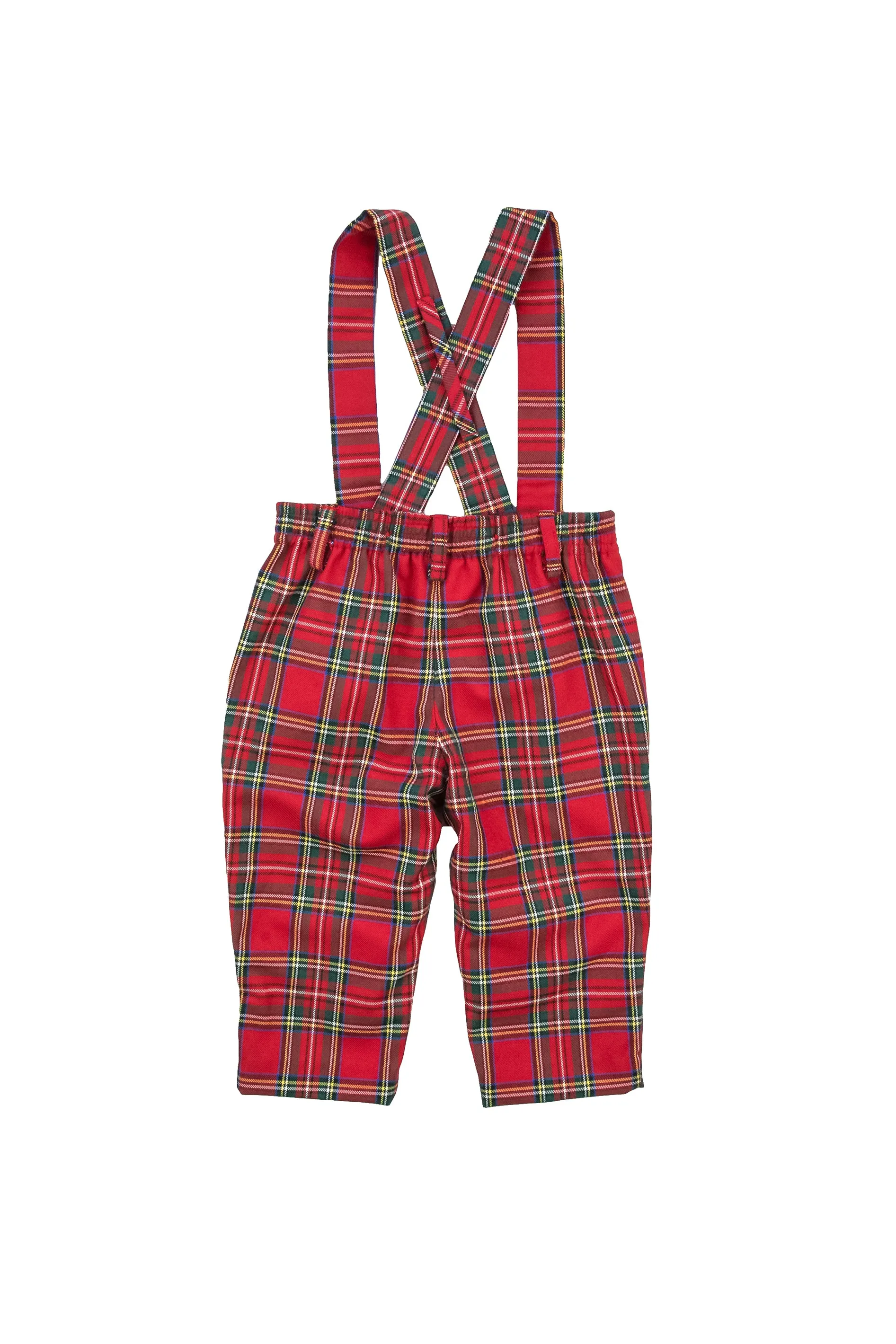 Tartan Plaid Pant With Removable Suspenders