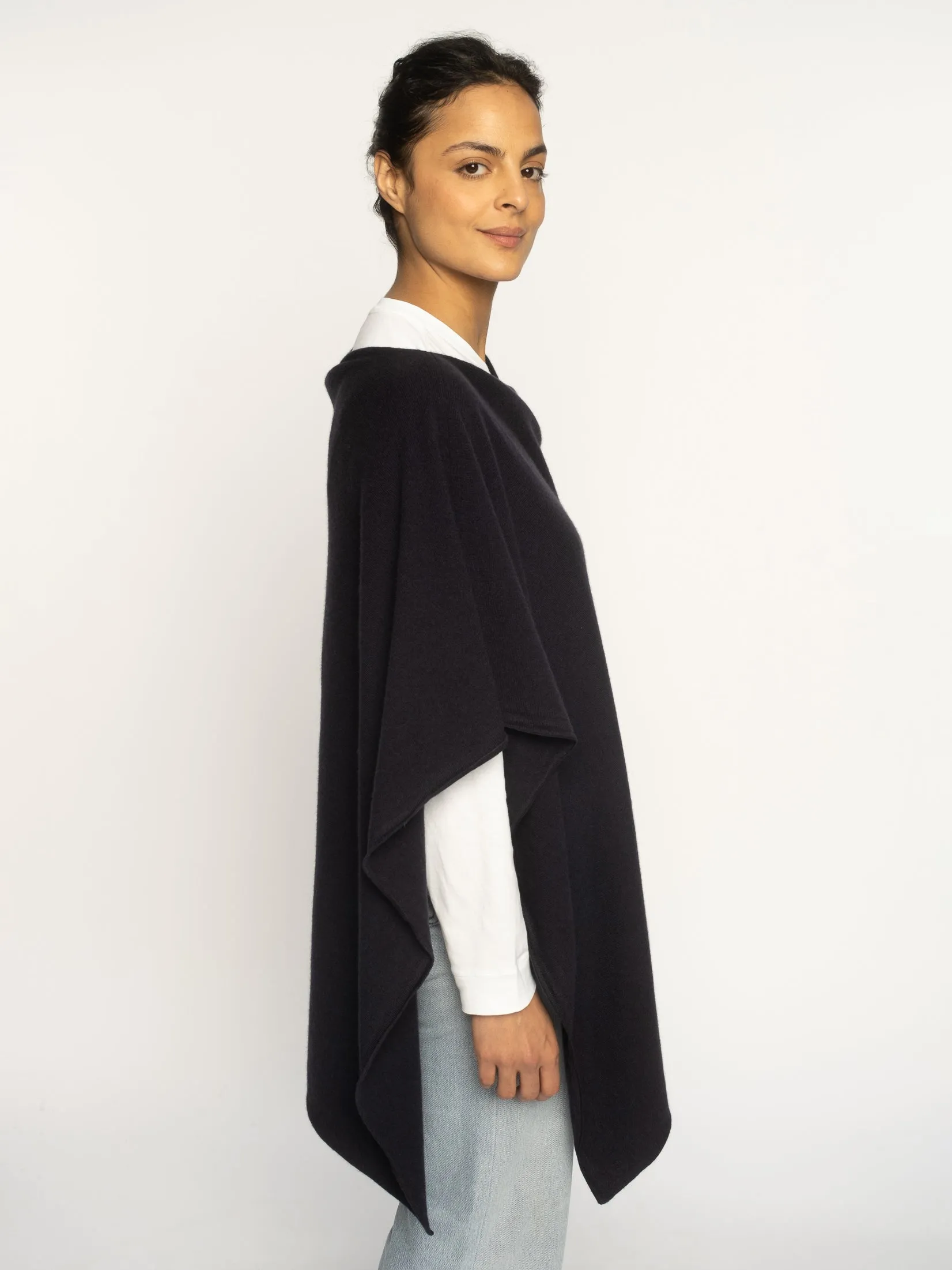 THE PONCHO | NAVY BLUE