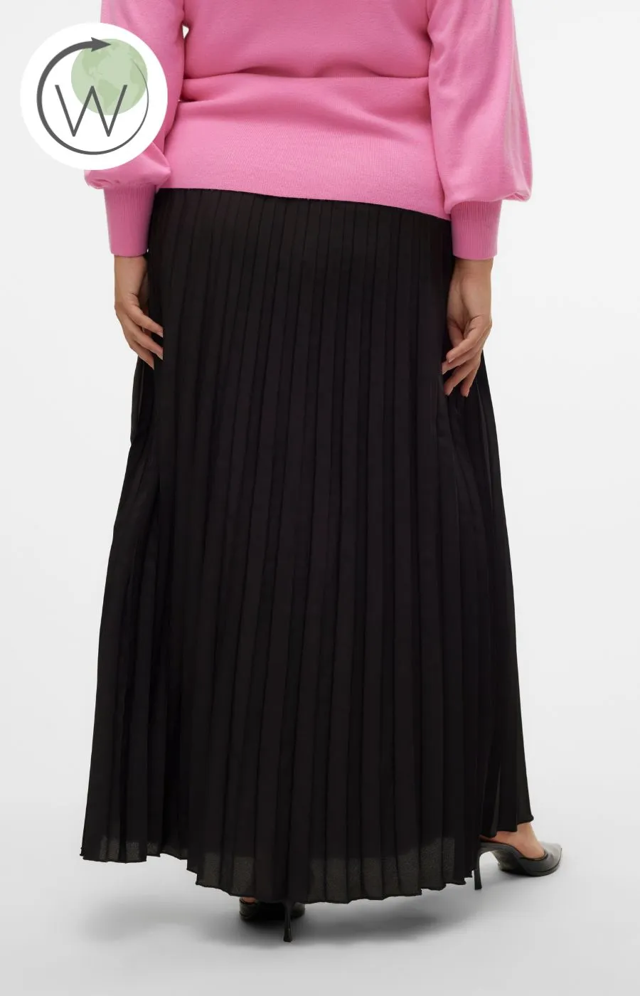 Vero Moda Curve Soma Long Pleated Skirt