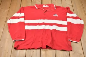 Vintage 1990s Red Oak University of Ohio State Buckeyes Collegiate Polo